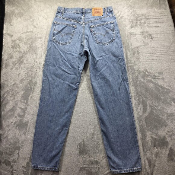 Levi's 550 Jeans Mens 34x34 Light Wash Relaxed Fit Tapered Leg Denim Zip Fly Y2K - Picture 2 of 10